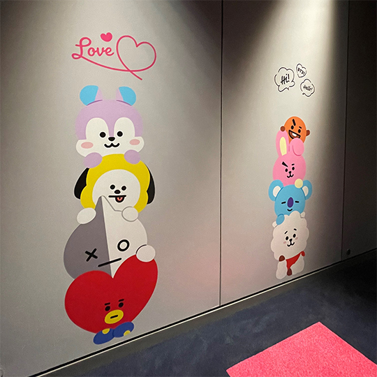 BT21　コラボホテル　ミヤシタパーク