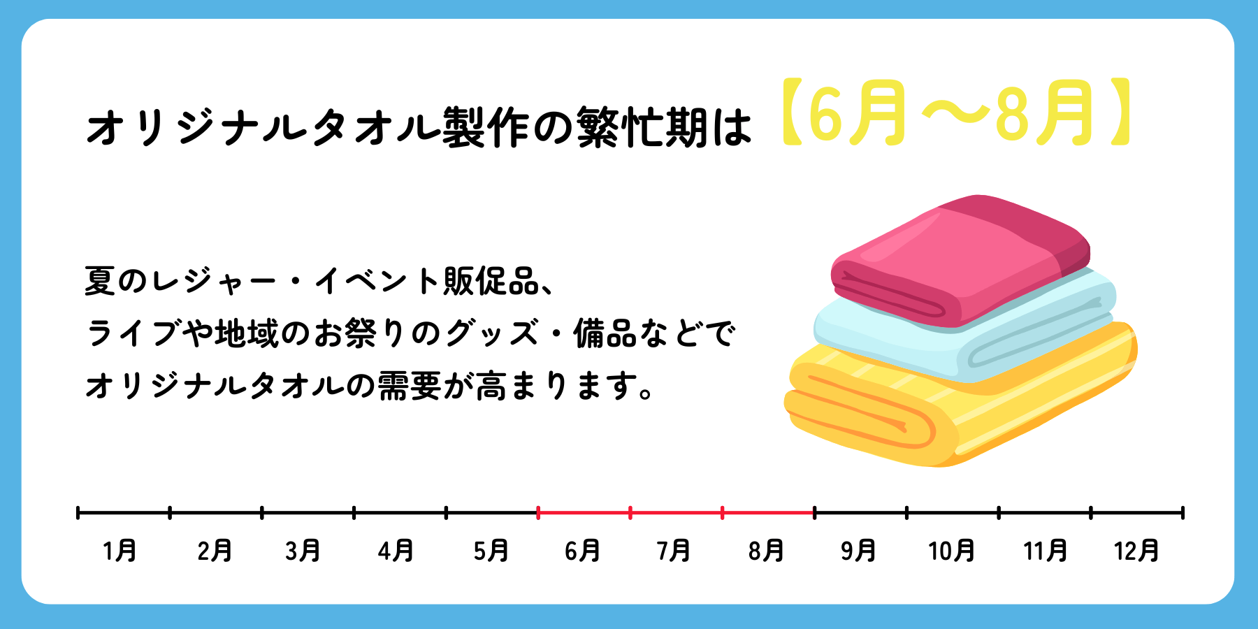 タオル製作が集中する時期