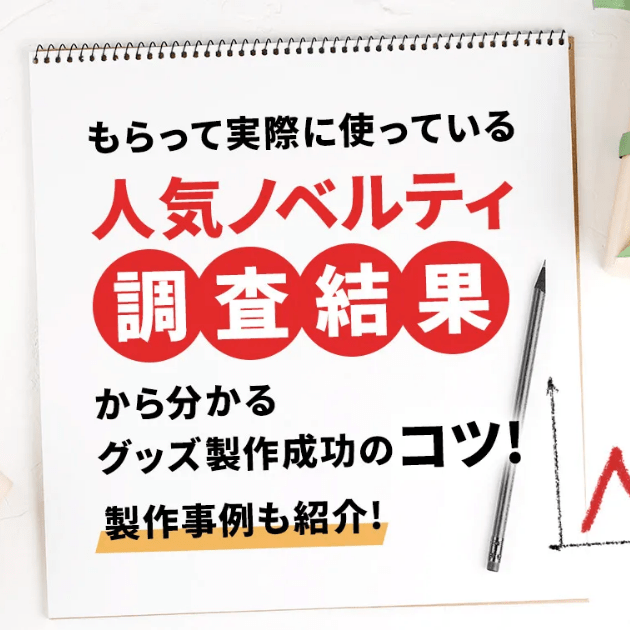 もらって実際に使っている人気ノベルティ調査結果から分かるグッズ製作成功のコツ！事例も紹介
