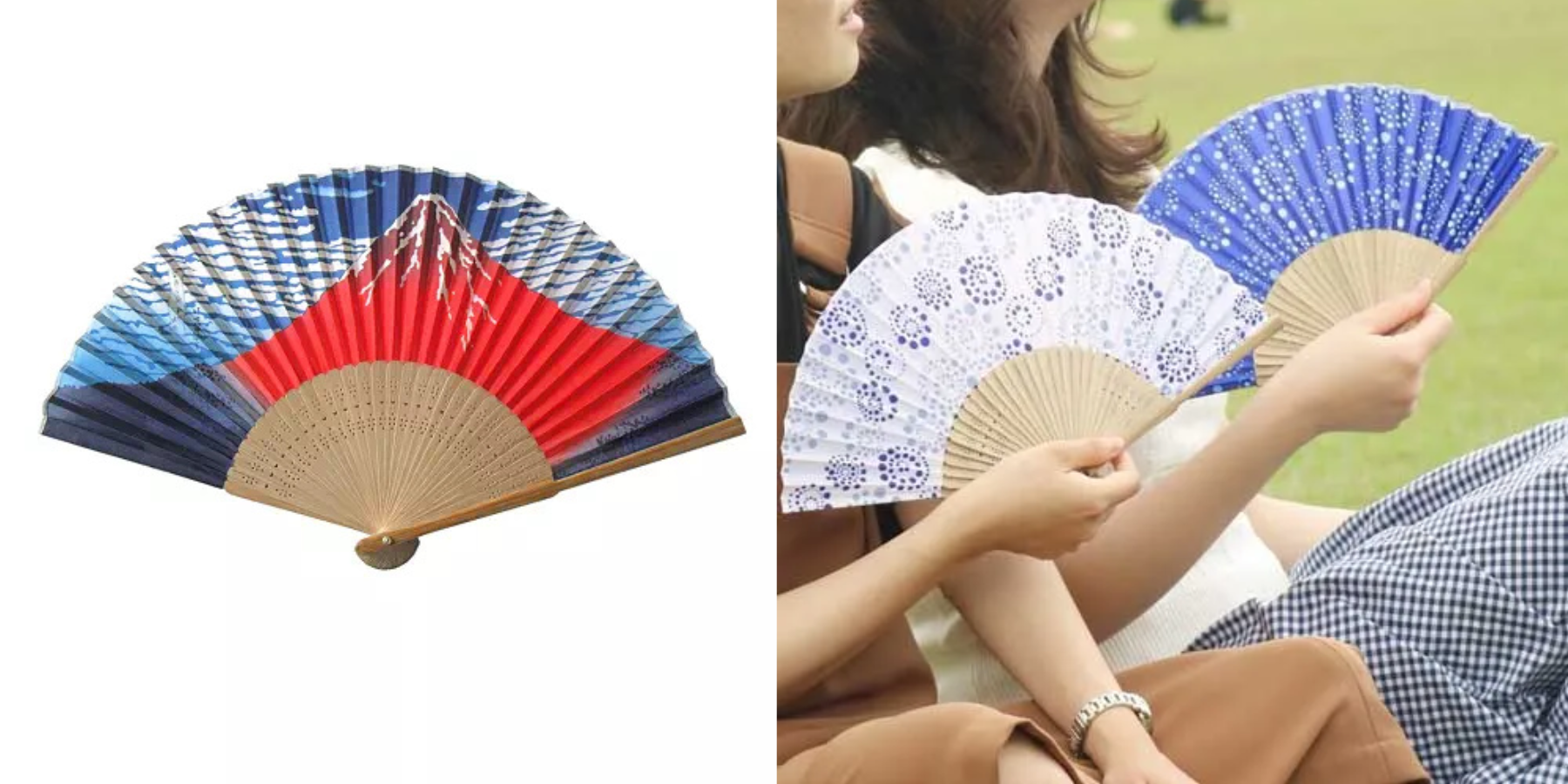 富士山と伝統工芸の扇子
