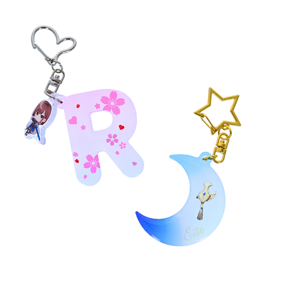 レジン風アクリルキーホルダー