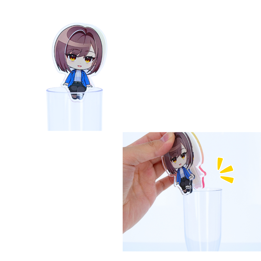ふちともアクリルクリップ