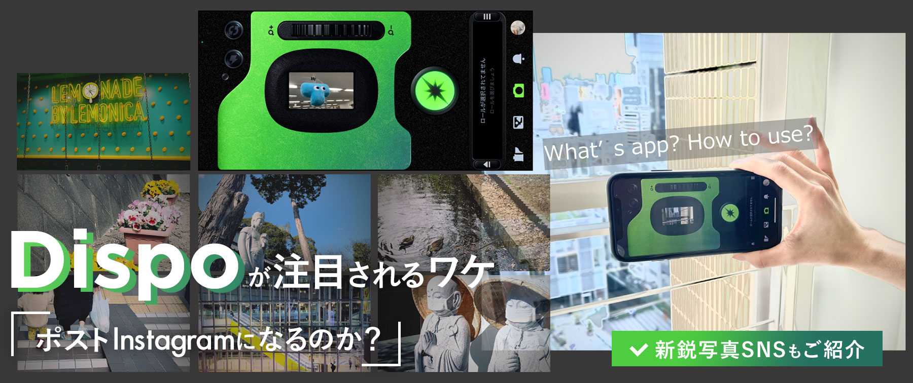 「Dispo」が注目されるワケ ポストInstagramになるのか？｜新鋭写真SNSもご紹介