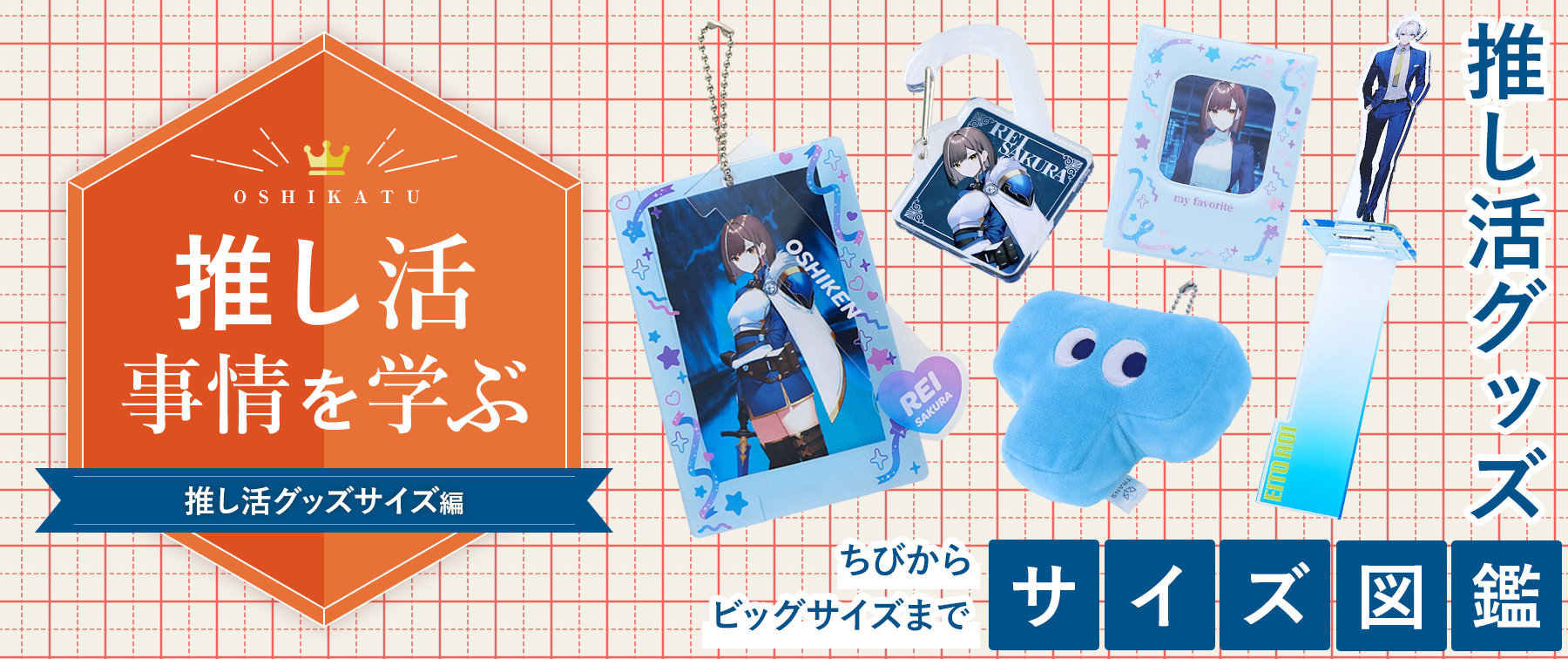 推し活事情を学ぶ⑱推し活グッズサイズ図鑑｜ちびからビッグサイズまで調査