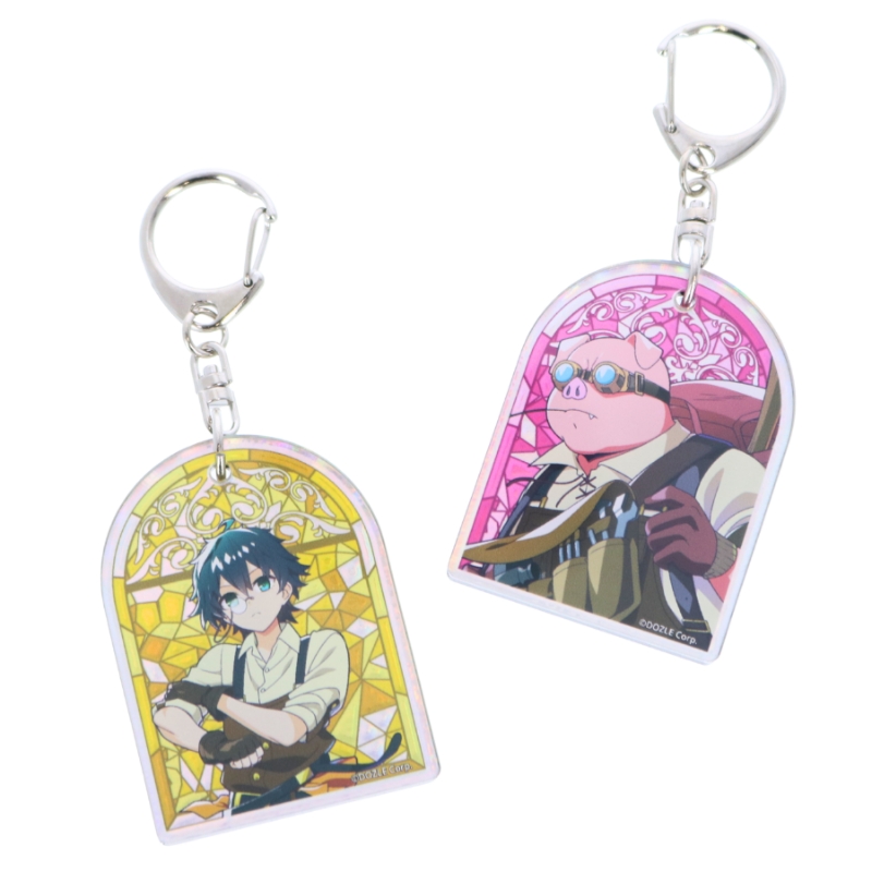 ドズル社 ステンドグラス風キーホルダー